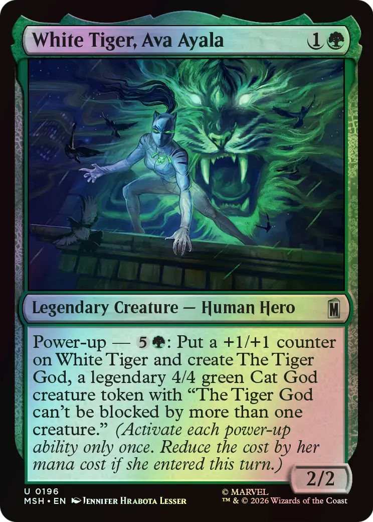 White Tiger, Ava Ayala (MSH) #196 [EN/F]