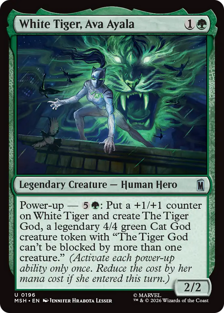 White Tiger, Ava Ayala (MSH) #196 [EN/N]