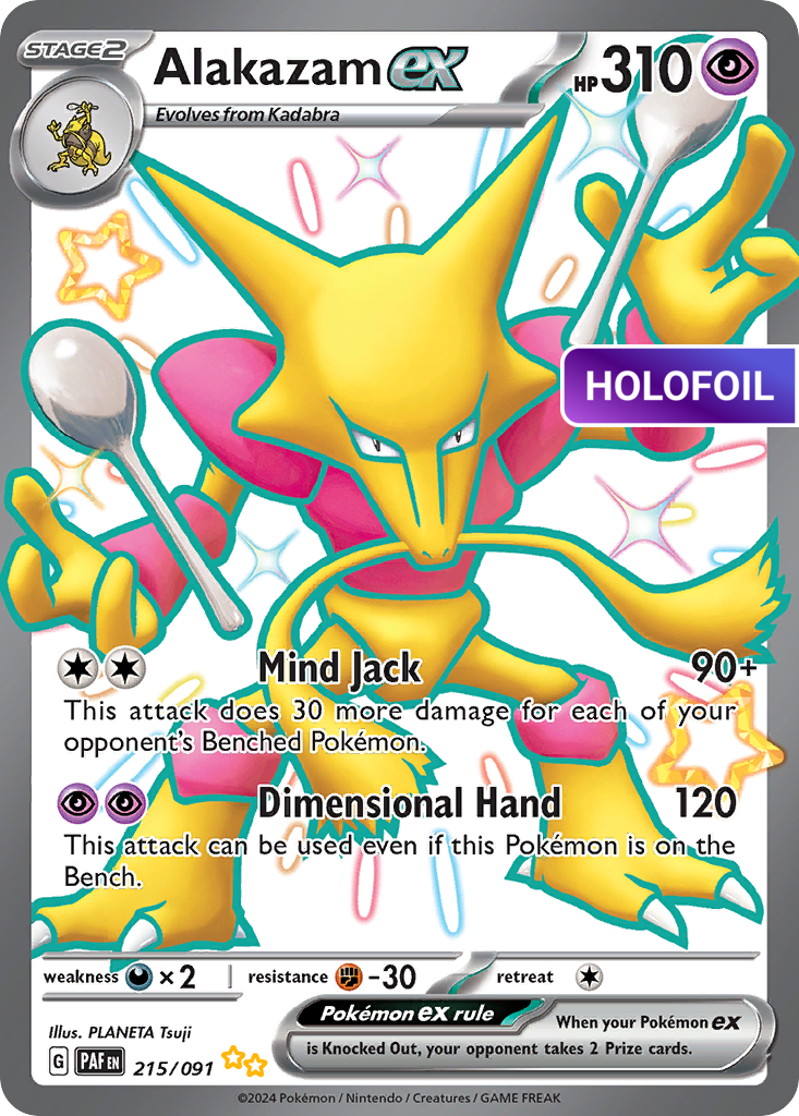 Alakazam ex (PAF) #215 [EN/H] s/o