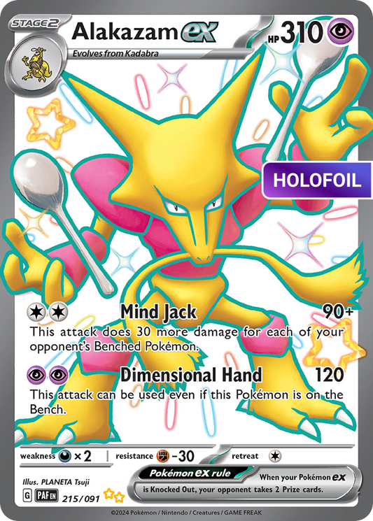 Alakazam ex (PAF) #215 [EN/H] s/o