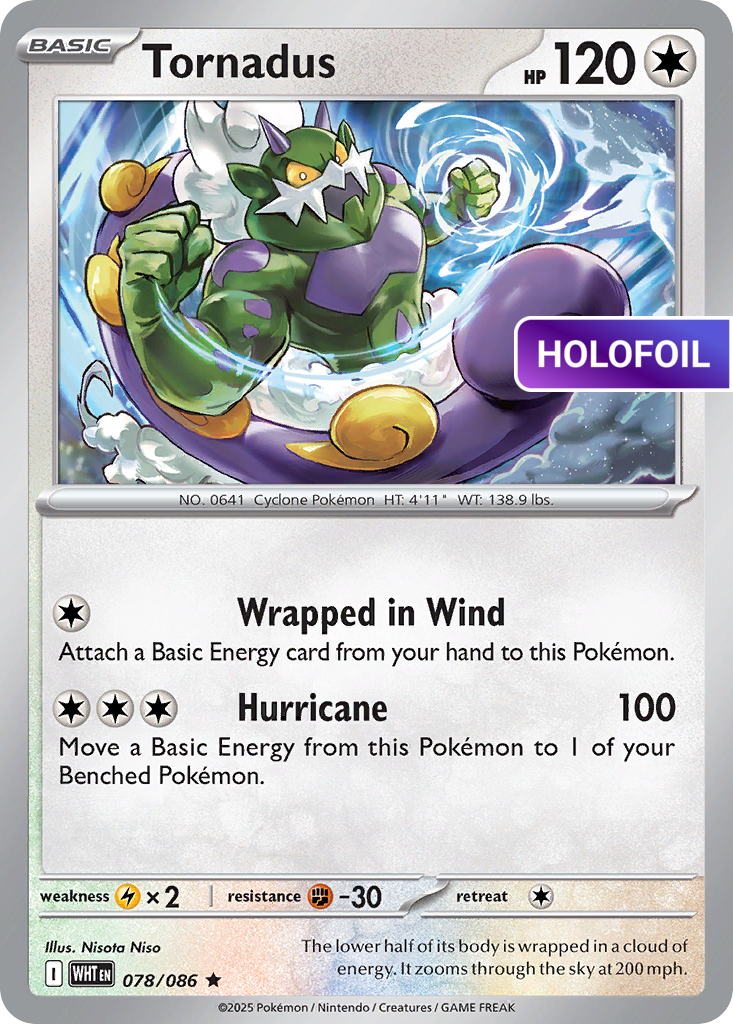 Tornadus (WHT) #78 [EN/H]