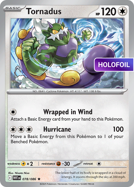 Tornadus (WHT) #78 [EN/H]