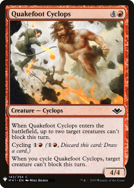 Quakefoot Cyclops (PLST) #MH1-142 [EN/N]