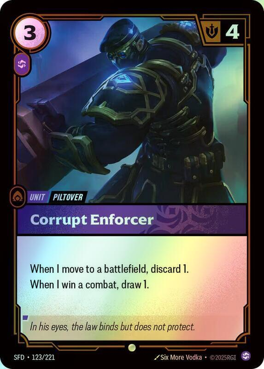 Corrupt Enforcer (SFD) #123 [EN/F] s/o
