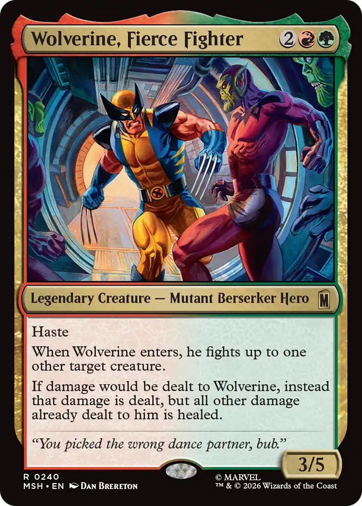 Wolverine, Fierce Fighter (MSH) #240 [EN/N]