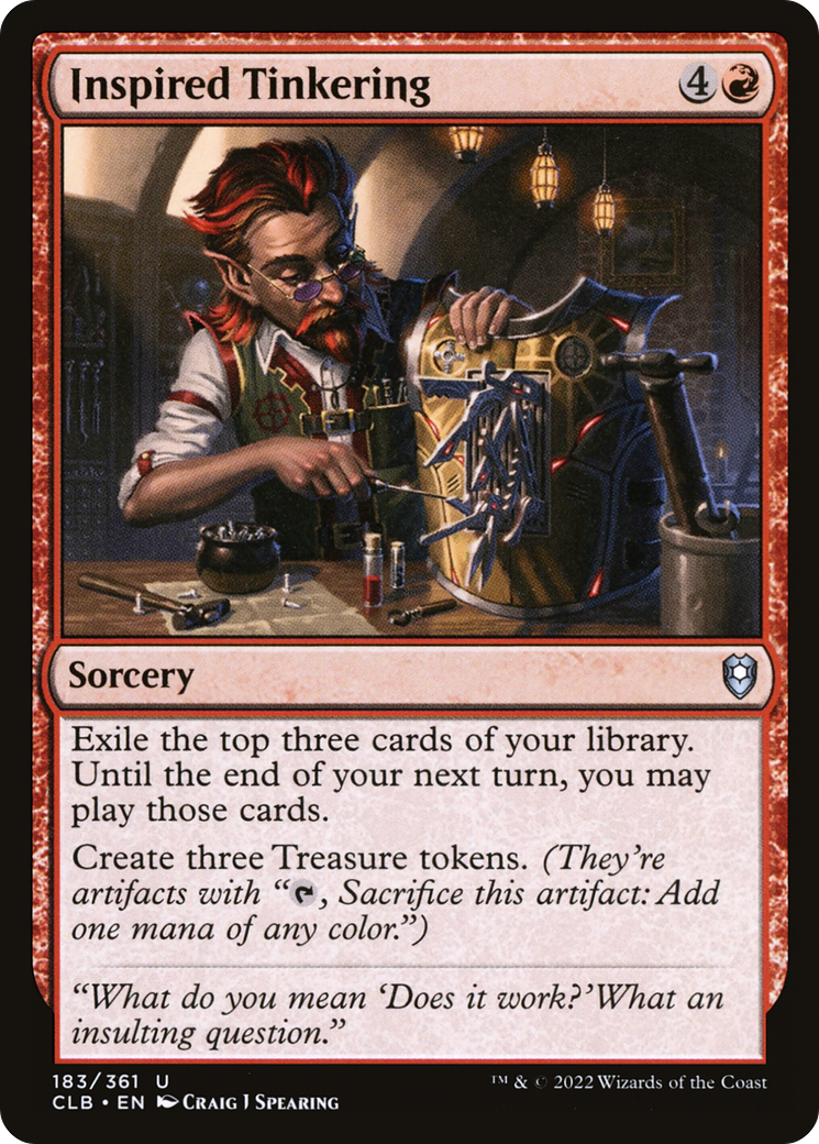 Inspired Tinkering (CLB) #183 [EN/N] s/o
