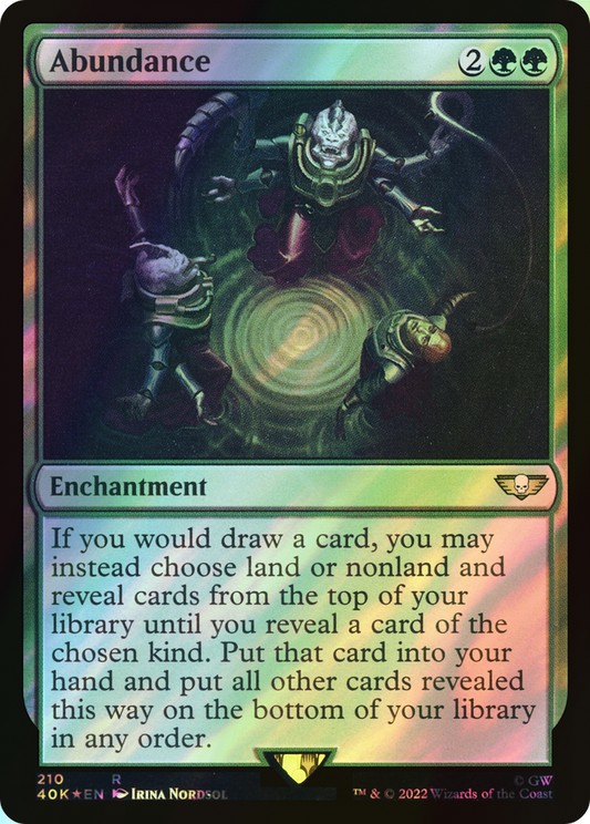 Abundance - Surge Foil (40K) #210★ [EN/F] s/o