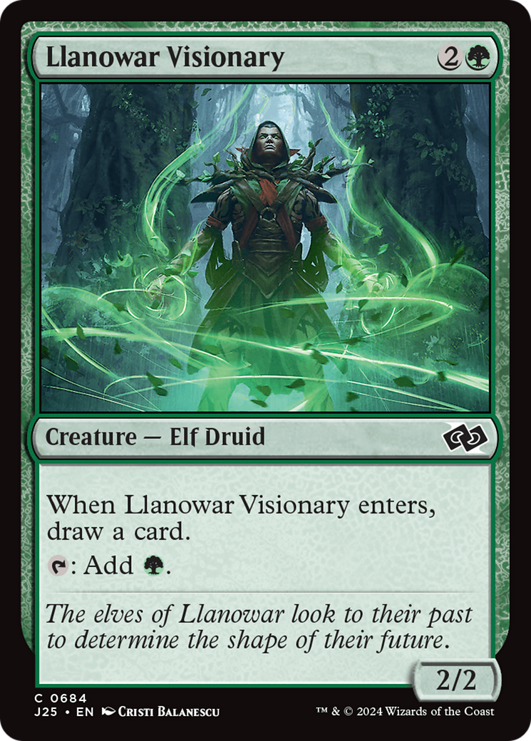 Llanowar Visionary (J25) #684 [EN/N] s/o