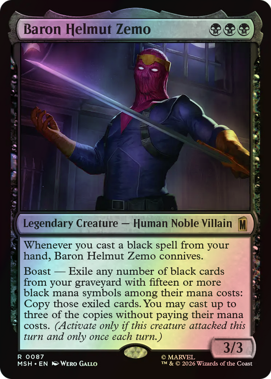 Baron Helmut Zemo (MSH) #87 [EN/F] s/o