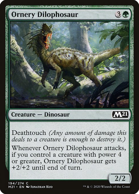 Ornery Dilophosaur (M21) #194 [EN/N] s/o