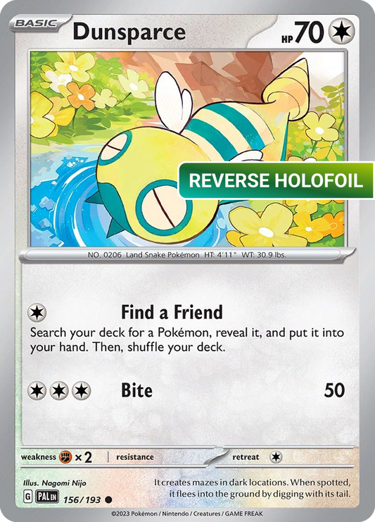Dunsparce (PAL) #156 [EN/R] s/o