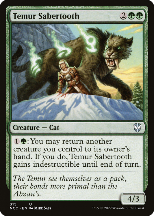 Temur Sabertooth (NCC) #315 [EN/N] s/o