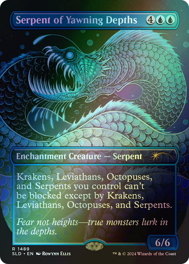Serpent of Yawning Depths - Rainbow Foil (SLD) #1489★ [EN/F] s/o