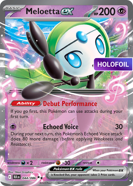 Meloetta ex (BLK) #044 [EN/H] s/o