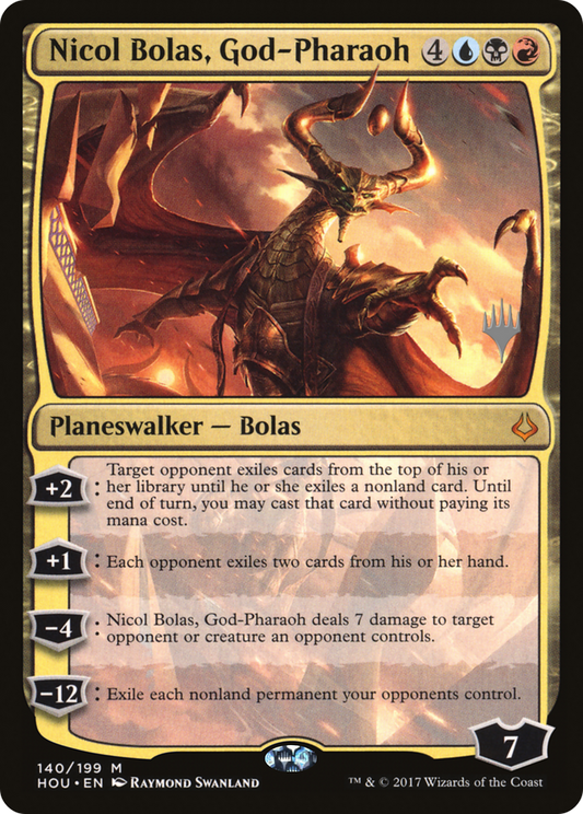 Nicol Bolas, God-Pharaoh (PHOU) #140p [EN/N]