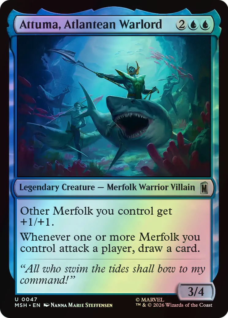 Attuma, Atlantean Warlord (MSH) #47 [EN/F] s/o