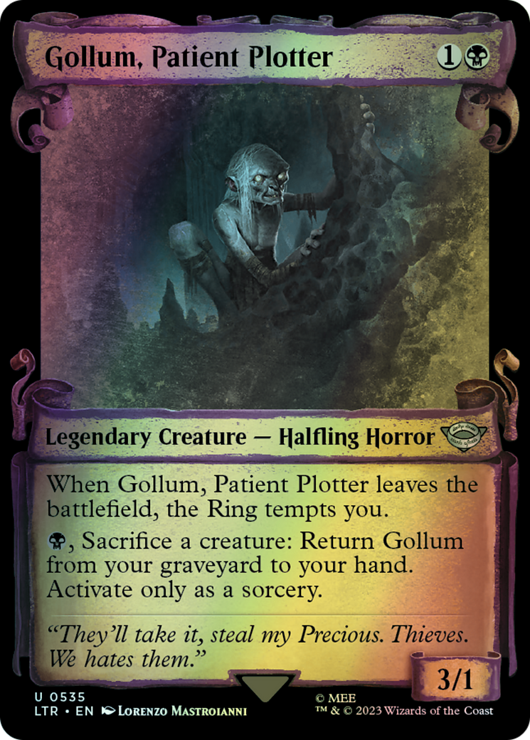 Gollum, Patient Plotter - Silver Foil (LTR) #535 [EN/F] s/o