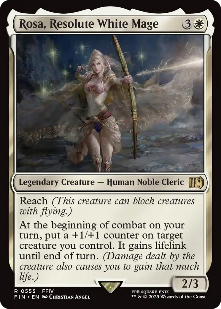 Rosa, Resolute White Mage (FIN) #555 [EN/N]