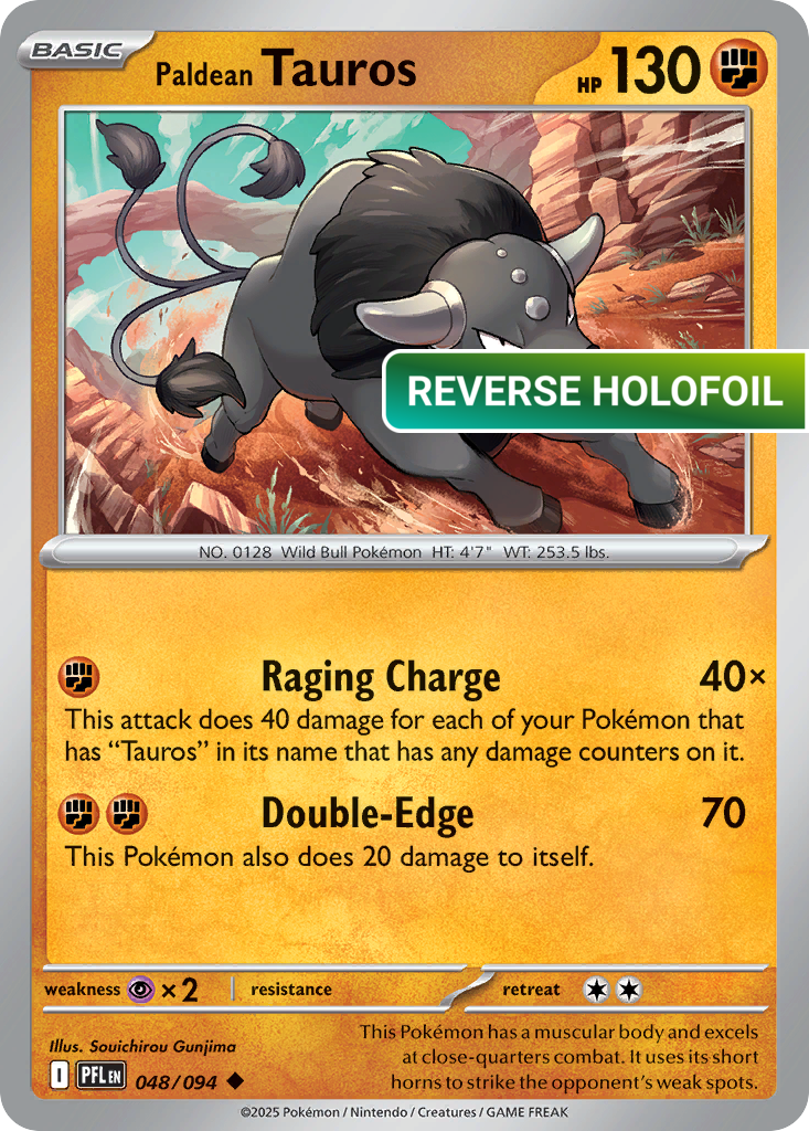 Paldean Tauros (PFL) #48 [EN/R]