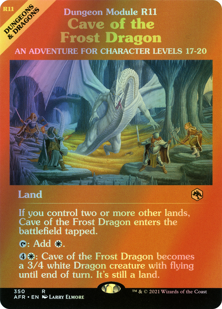 Cave of the Frost Dragon (AFR) #350 [EN/F] s/o