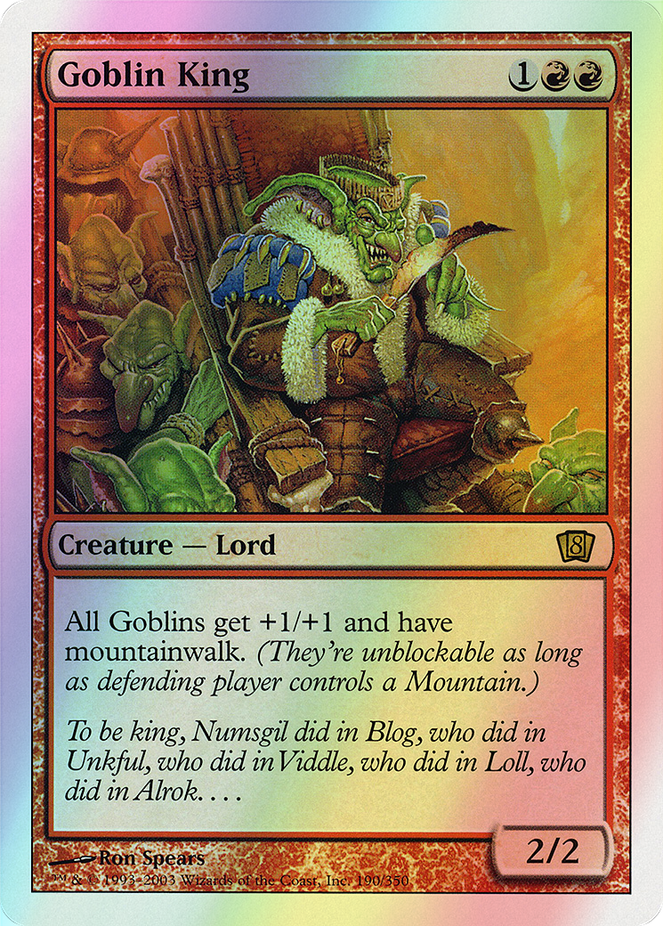 Goblin King (8ED) #190 [EN/F] s/o
