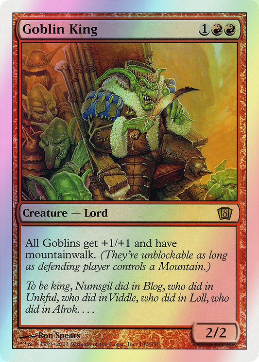 Goblin King (8ED) #190 [EN/F] s/o