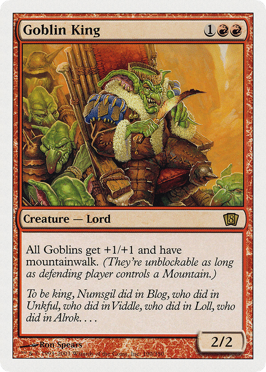 Goblin King (8ED) #190 [EN/N] s/o