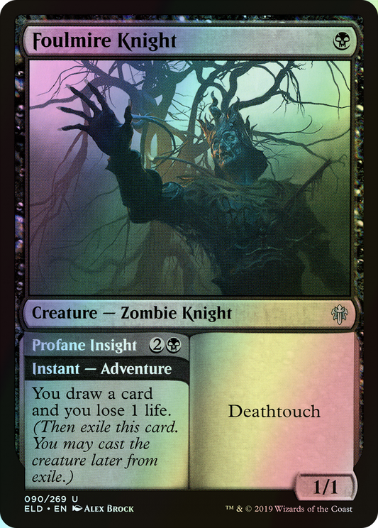 Foulmire Knight // Profane Insight (ELD) #90 [EN/F]