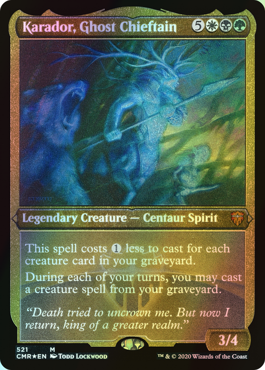 Karador, Ghost Chieftain (CMR) #521 [EN/E] s/o