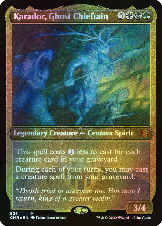 Karador, Ghost Chieftain (CMR) #521 [EN/E]