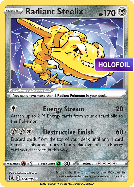Radiant Steelix (LOR) #124 [EN/H] s/o