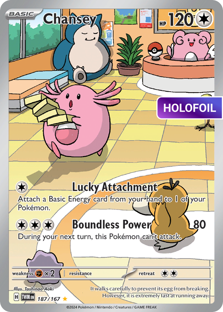 Chansey (TWM) #187 [EN/H] s/o