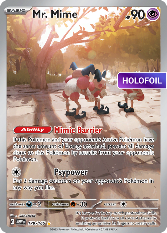 Mr. Mime - 179/165 (MEW) #179 [EN/H]