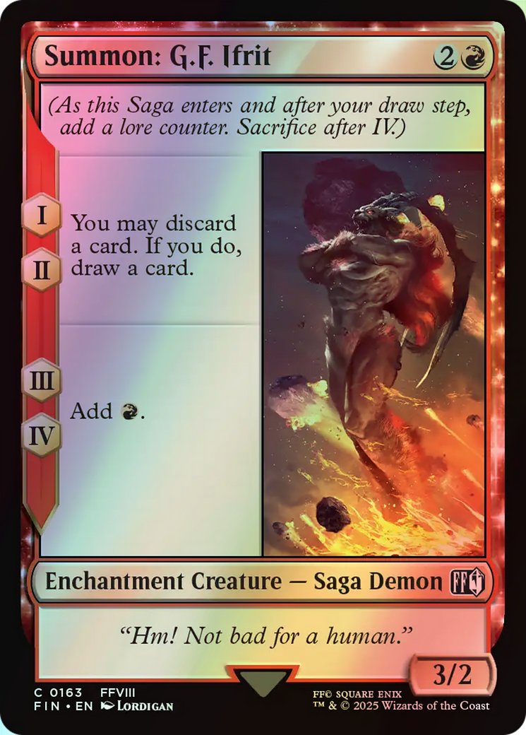 Summon: G.F. Ifrit (FIN) #163 [EN/F]
