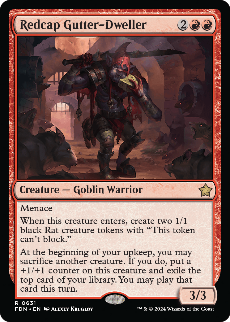 Redcap Gutter-Dweller (FDN) #631 [EN/N]