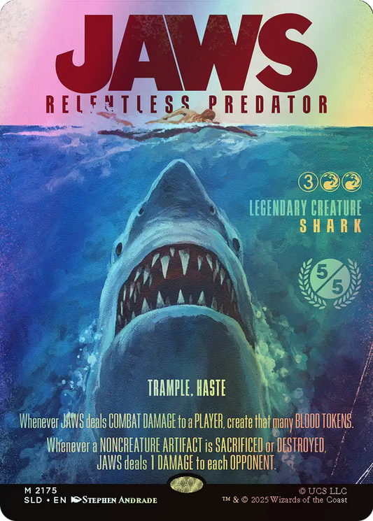 Jaws, Relentless Predator - Rainbow Foil (SLD) #2175 [EN/F]