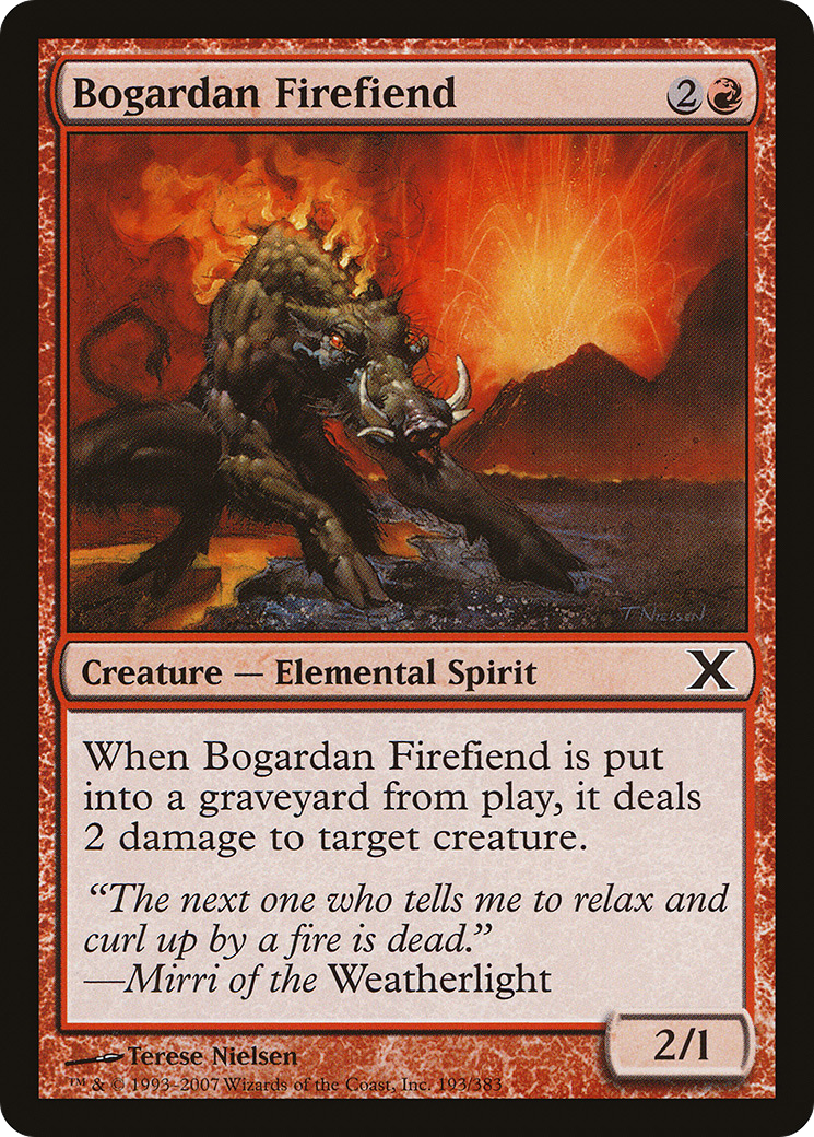 Bogardan Firefiend (10E) #193 [EN/N]