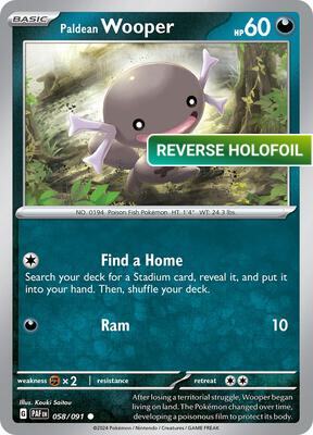 Paldean Wooper - 058/091 (PAF) #058 [EN/R]