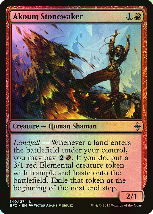 Akoum Stonewaker (BFZ) #140 [EN/F]