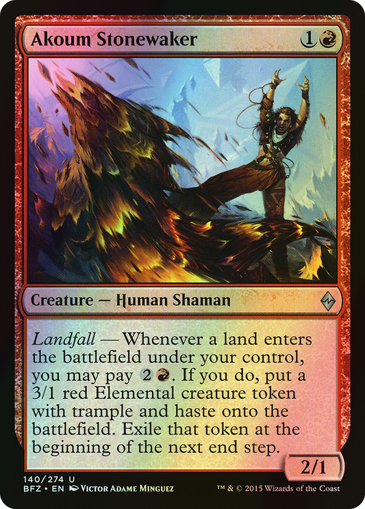 Akoum Stonewaker (BFZ) #140 [EN/F]