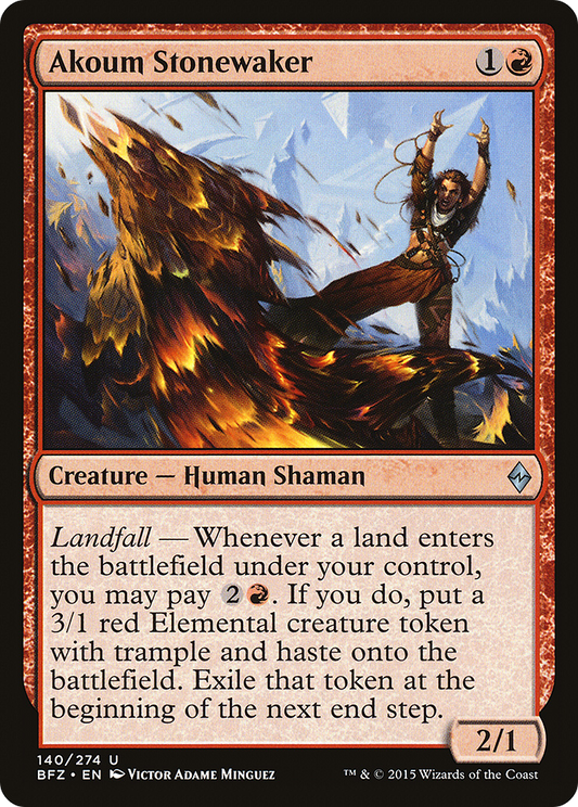 Akoum Stonewaker (BFZ) #140 [EN/N]