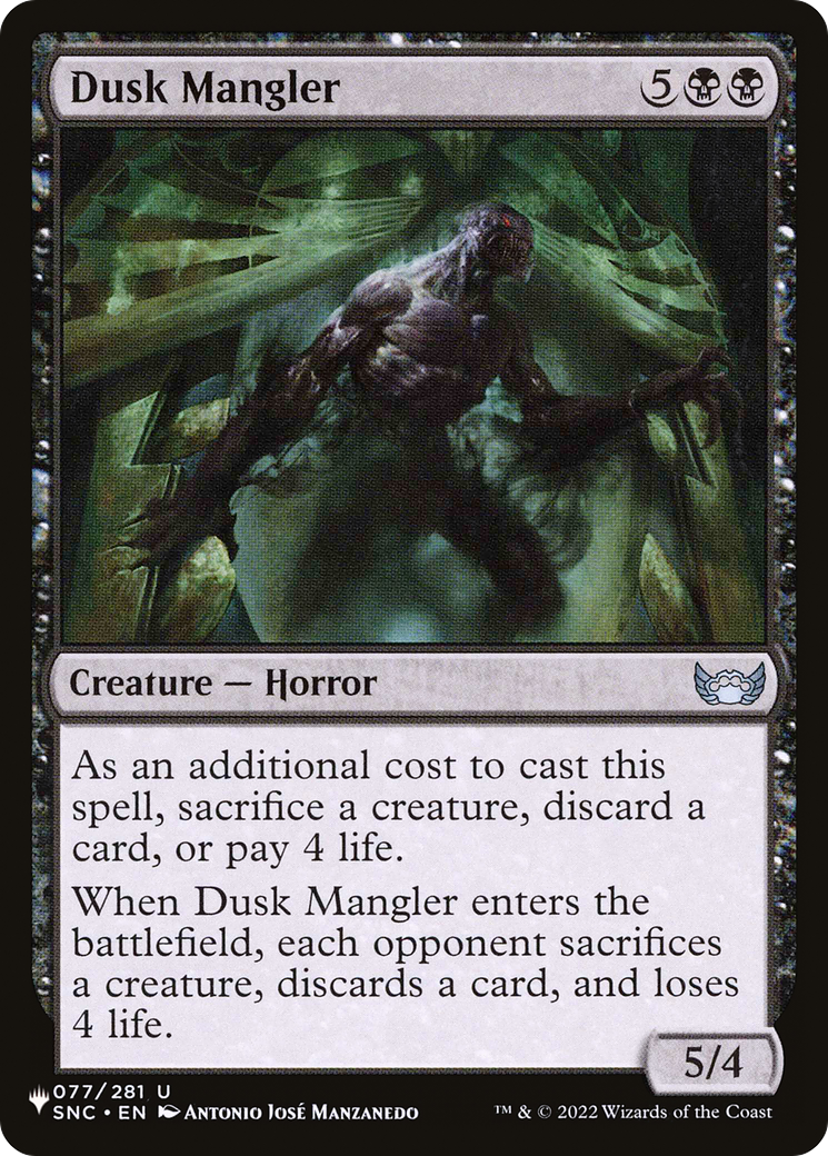 Dusk Mangler (PLST) #SNC-77 [EN/N]