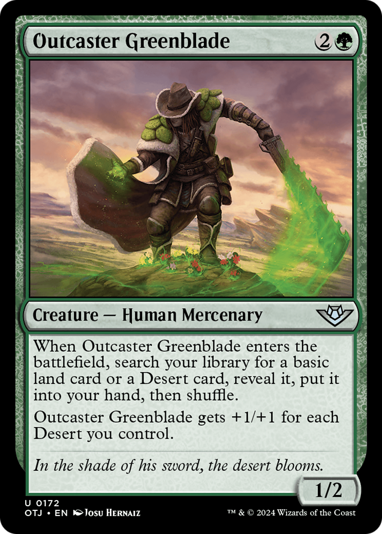 Outcaster Greenblade (OTJ) #172 [EN/N]