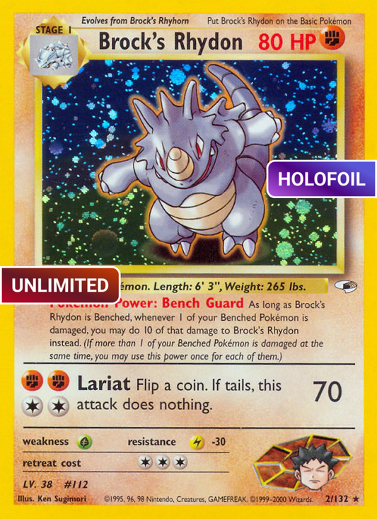 Brock's Rhydon (G1) #002 [EN/UH]