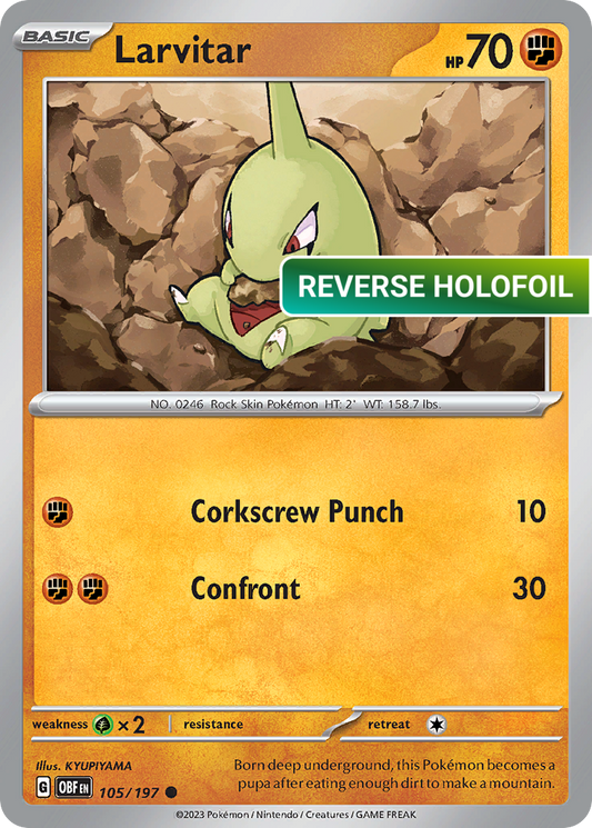 Larvitar (OBF) #105 [EN/R]