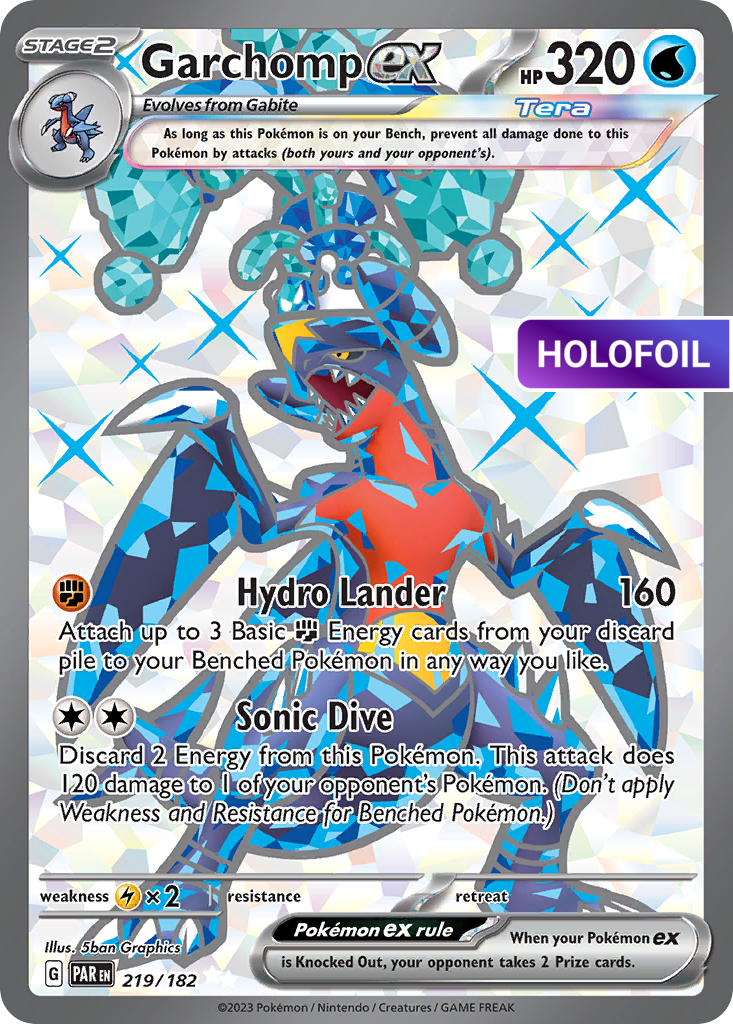 Garchomp ex - 219/182 (PAR) #219 [EN/H] s/o