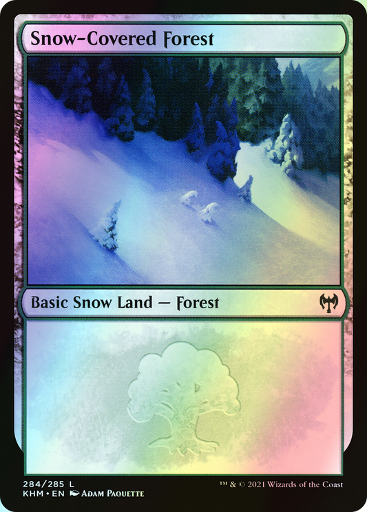 Snow-Covered Forest (KHM) #284 [EN/F] s/o