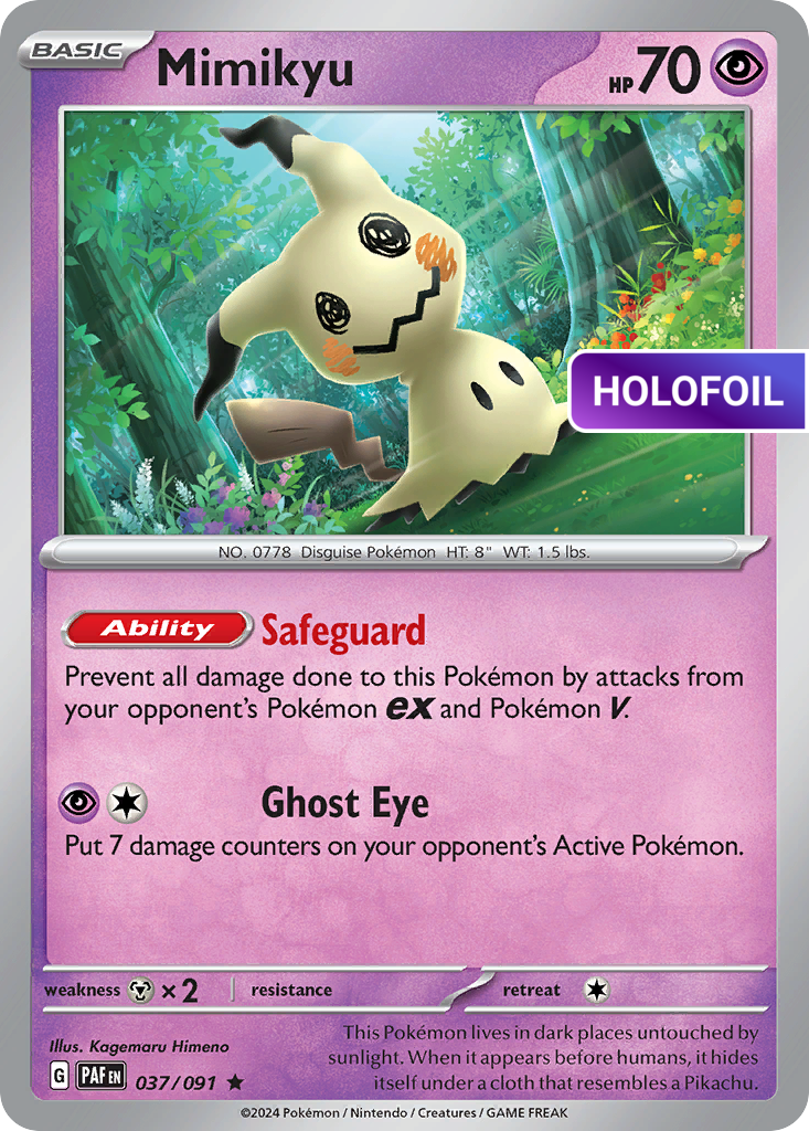 Mimikyu (PAF) #37 [EN/H] s/o