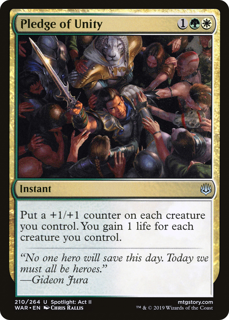Pledge of Unity (WAR) #210 [EN/N]