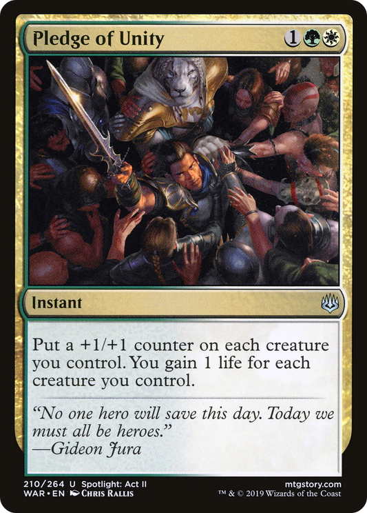 Pledge of Unity (WAR) #210 [EN/N]